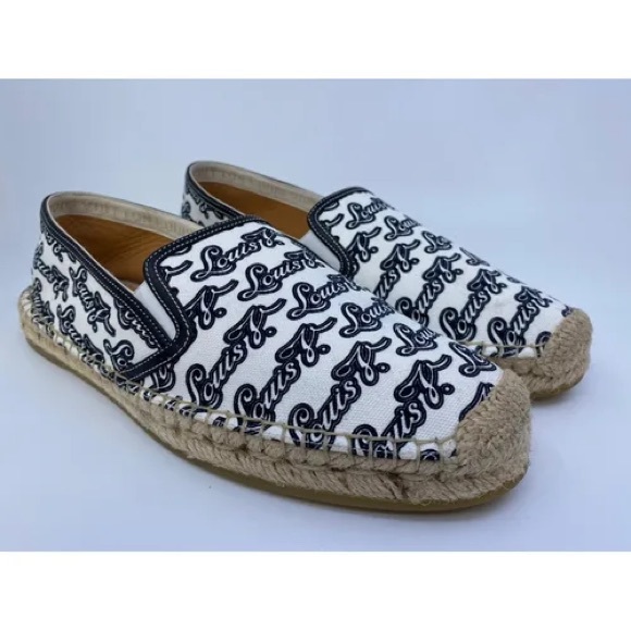 Louis Vuitton textile espadrilles 8.5 men’s - Picture 1 of 4